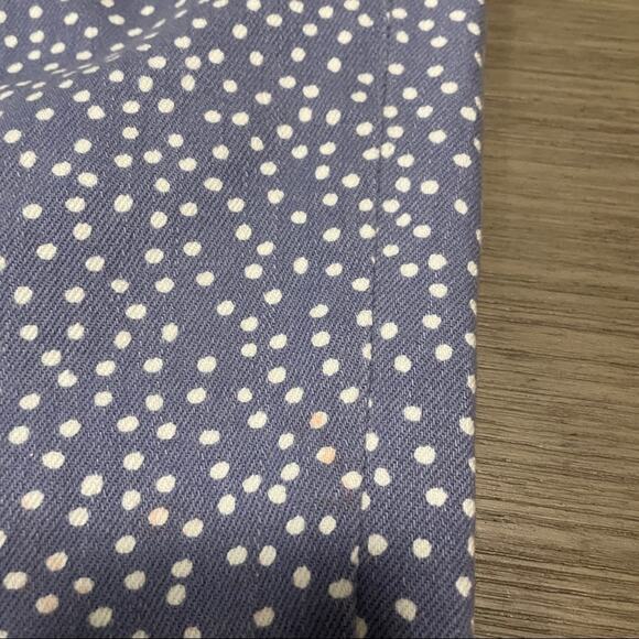 J. Crew Purple White Polka Dot Toothpick‎ Mid Rise Jeans 27 - Picture 9 of 13